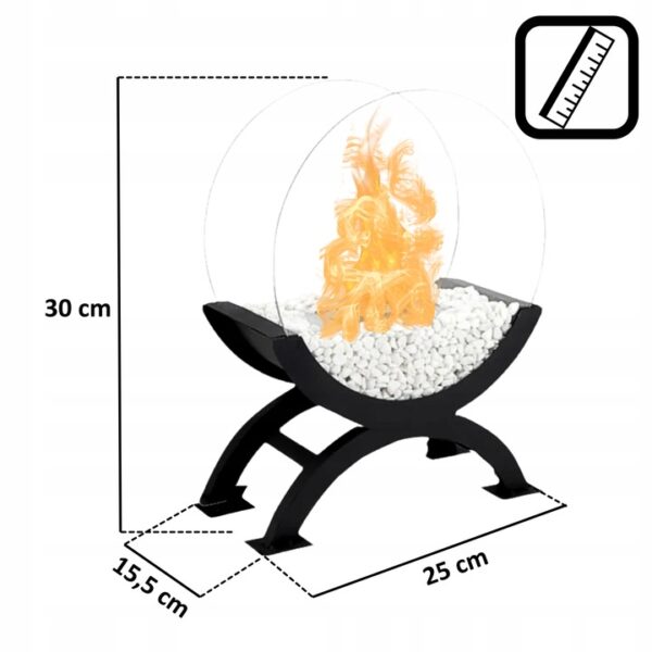 Biokominek wolnostojący podwyższony - obrazek 3